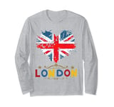 London Souvenirs Idea For Kids & English British Memorabilia Long Sleeve T-Shirt