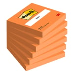 Post-it lappar 76mm x 76mm | 3M | neonorange | 100 ark