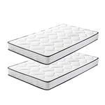 IZTOSS Lot de 2 Matelas 90x190cm Matelas Memoire de Forme Luxe Matelas de Lit d'Adulte et d'enfant Épaisseur 15cm