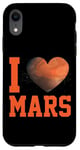 iPhone XR Planet Martian I Love Mars Heart Case