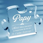 Cadeau Papy, Cadeau Grand Pere - Puzzle Acrylique, Cadeau Anniversaire Papi, Cadeau Grand Pere Original, Idee Cadeau Fete des Grands Peres