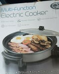 Quest 35500 40cm Multi Function Electric Cooker Pan with Lid 1500w Cooker Multi