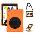 iPad 10.2 (2019) X-Shape hybridfodral - Orange Orange