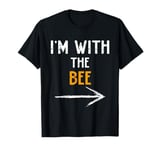 I'm With The Bee Costume Halloween Couple Matching T-Shirt