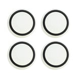 Capuchons De Poignée De Pouce En Silicone Non Ald,Manette Analogique,Manette Pour,Ps5 360,Manette One Game,Chaud,4 Pièces - Type White Black