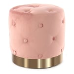 Pouf Rond Design "Piano" 40cm Rose