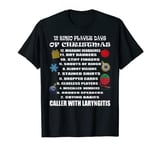 Bingo Player Bingo Game 12 Days Funny Sayings Ugly Christmas T-Shirt