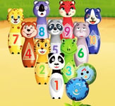 Kids Bowling Game 3+ Children Educational Gift Play Numbers Balls Animal colours