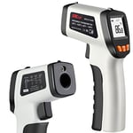 Infrared Thermometer (Not for Human), XRCLIF Laser Thermometer Gun for Cooking/Pizza Oven/BBQ -58°F ~ 788°F, Non-Contact Instant Read IR Temperature Gun, Grey/Black