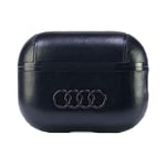 Audi Leather Big Logo AirPods Pro 2 Cover Black - AU-APP2-GT/D3-BK