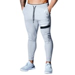 Herr LYFT Joggingbyxor Fitness Joggers Träningsoverall Sweatpants Sport Dragsko Byxor Grey 3XL