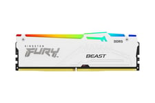 Kingston FURY Beast RGB - 64GB:2x32GB - DDR5 RAM - 5200MHz - DIMM 288-pin - On-die ECC - CL36