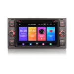 Erisin Android 10.0 7"Car Stereo Sat Nav for Ford C-Max S-Max Fiesta Focus Galaxy Kuga Transit Connect Support GPS Carplay Bluetooth WiFi SWC A2DP FM/AM DAB+DVB-T2 2GB RAM+16GB ROM