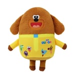 Hey Duggee Toy, Teddy Bear with all his Squirrel Club friends printed on, Brown