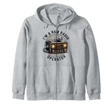 I'm a Ham Radio Operator Enthusiast Vintage Style Zip Hoodie