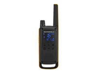 Motorola Talkabout T82 Extreme - Twin Pack - Bærbar - Toveis Radio - Pmr - 446 Mhz - 16-Kanalers - Svart, Gul (En Pakke 2)