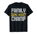 Funny T-Shirt Family Game Night Trophy Shirt T-Shirt