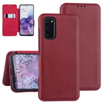 Étui type livre avec porte-cartes pour Samsung Galaxy S20 - Rouge