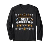 Funny Gelt Digger Chanukah Hanukkah Gold-Digger Jewish Long Sleeve T-Shirt