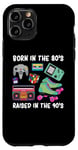Coque pour iPhone 11 Pro Born The 80's Raised In The 90's Hip Hop Themed Party