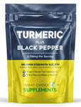 Turmeric and Black Pepper 3706mg (per serving) - 180 Tumeric Curcumin Tablets