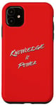 iPhone 11 Knowledge is Power Typografic Case