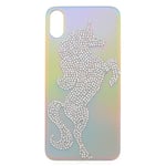 Claire's Hologram Unicorn Protective Case with Diamante for iPhone 10 (X)