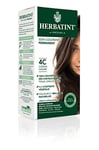 Herbatint Soin Colorant Permanent Cheveux 4C Châtain Cendré - 150 ml, sans Ammoniaque, 100% de Couverture des Cheveux Blancs, Testé Dermatologiquement pour Peaux Sensibles,avec 8 Extraits Végétaux Bio