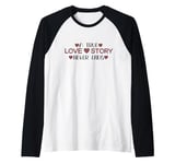 A True Love Story Never Ends, Jesus hero Raglan Baseball Tee