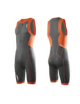 2XU G:2 Active Trisuit Mens Charcoal/Lotus Orange - S