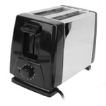 Compact Bread Toaster Portable ABS And Stainless Steel Wide Slot 2 Slice Toas