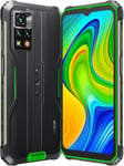 Bv9200-Smartphone Etanche Incassable-Mediatek G96-Doke Os 3.1-256 Go Ram Et Rom-Appareil Photo 50Mp-Batterie 5000 Mah Avec Charge Rapide 66 W-Chargeur Usb-C-Vert