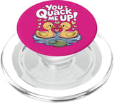 You Quack Me Up Adorable Duck Couple Love Valentine's Day PopSockets PopGrip for MagSafe