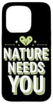 Coque pour iPhone 15 Pro Optimisme climatique Journée de la Terre Durabilité Green Future