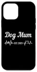 Coque pour iPhone 12 mini Dog Mum est.2021, nouvelle maman chien, chiot premier chien fête des mères