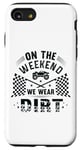 Coque pour iPhone SE (2020) / 7 / 8 Dirt Track Racing le week-end, nous portons un pilote de voiture Dirt Race