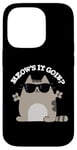 Coque pour iPhone 14 Pro Jeu de mots amusant pour chats Meow's It Going