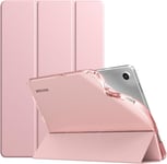 Coque Compatible Avec Samsung Galaxy Tab A9+/A9 Plus 11"" 2023 Sm-X210/X216/X218, Étui De Protection Arrière En Tpu Translucide Givré Pour Tout Nouveau Galaxy Tab A9+, Or Rose