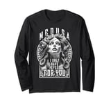 Valentine's Day Medusa Woman I Only Have Eyes For You Heart Long Sleeve T-Shirt