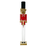 Casse-Noisette Ours 120H cm 433051 Décorations de Noël Rouge Toy Soldier