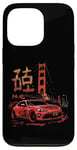 Coque pour iPhone 13 Pro JDM Tokyo Japan Golden Gate Bridge 86 Voiture japonaise de drift