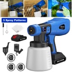 Cordless Paint Spray Gun Fence Wall Cabinet Ceiling Home Painting DIY Sprayer