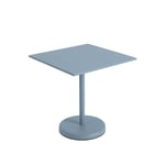 Muuto - Linear Steel Café Table 70 x 70 h: 73 cm - Pale Blue - Utendørs småbord & sidebord - Thomas Bentzen - Blå