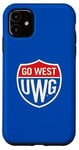 Coque pour iPhone 11 University of West Georgia UWG Wolves Go West Shield Logo