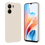 Tveinan Coque pour Xiaomi Redmi 13C 4G / Poco C65, Housse Étui de Protection en Silicone Liquide Souple Case, Ultra Mince TPU Cover Antichoc avec Camera Protection pour Redmi 13C 4G / Poco C65, Beige