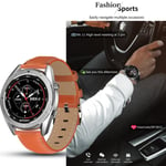 Smart Watch Men Women Android Bluetooth Music Fitness Tracker Wa H Silver Shell Brown Orange