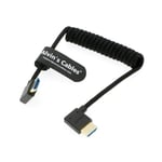 8K 2.1 Hdmi Câble Haute Vitesse Câble Enroulé Tressé Pour Atomos Ninja V, Portkeys Bm5, Pour Feelworld Moniteur, Pour Canon C300, Z Cam E2, Pour Sony Fs5 | Fs7| A7S3 Caméras[VID065304]