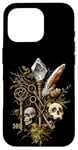 iPhone 16 Pro Crystal skull and key motif - Goblincore Case