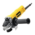 DEWALT - DWE4156-QS - Meuleuse Électrique à Interrupteur à Glissière 115mm - Moteur Protégé des Particules Abrasives - Inducteur avec Fils de Connexion - Outillage Électroportatif Professionnel