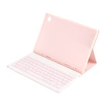 Sakura Rosa Tangentbordfodral Rosa Magnetiskt Avtagbart Trådlöst Tangentbord Surfplattafodral med Pennfack för Galaxy Tab A8 10.5 tum Utan Touchpad